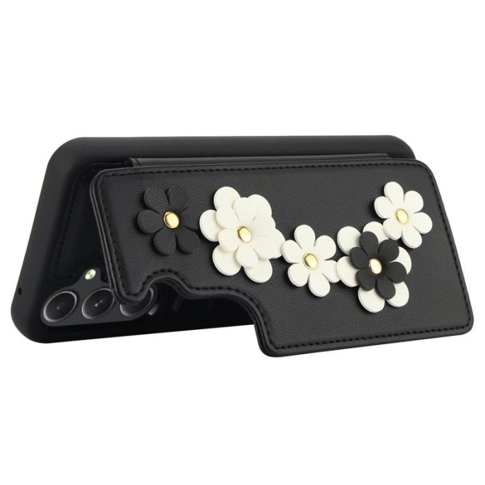 OEM - SY-001 Samsung Galaxy A55 5G Skal Äkta Läder TPU - Svart