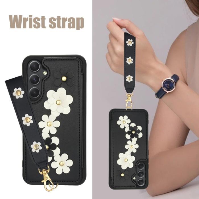 OEM - SY-001 Samsung Galaxy A55 5G Skal Äkta Läder TPU - Svart