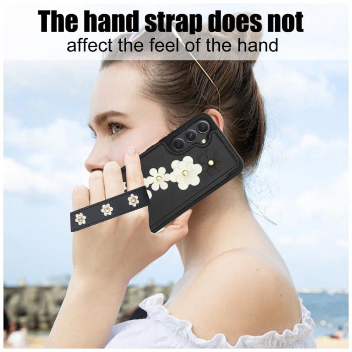 OEM - SY-001 Samsung Galaxy A55 5G Skal Äkta Läder TPU - Svart