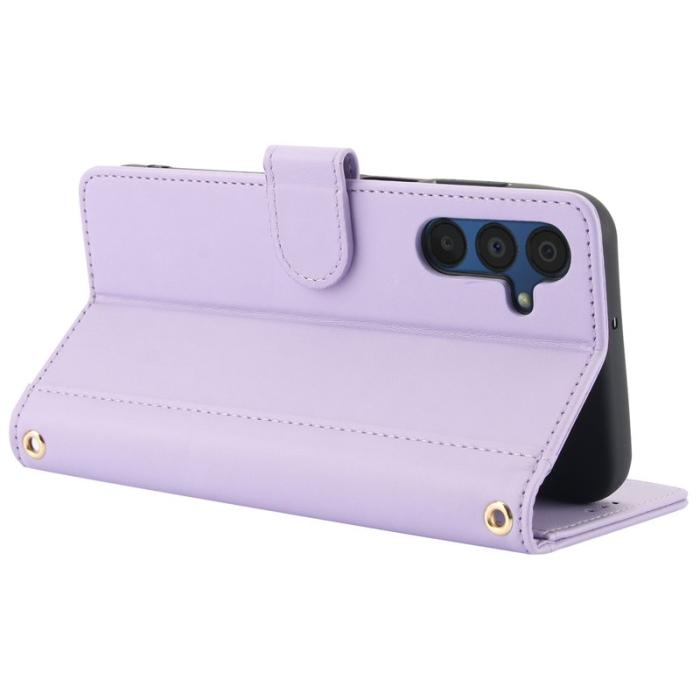 OEM - SY-003 Samsung Galaxy A55 5G Fodral PU Läder Ställning - Lila