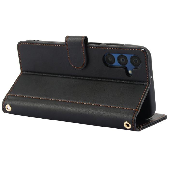 OEM - SY-003 Samsung Galaxy A55 5G Fodral PU Läder Ställning - Svart