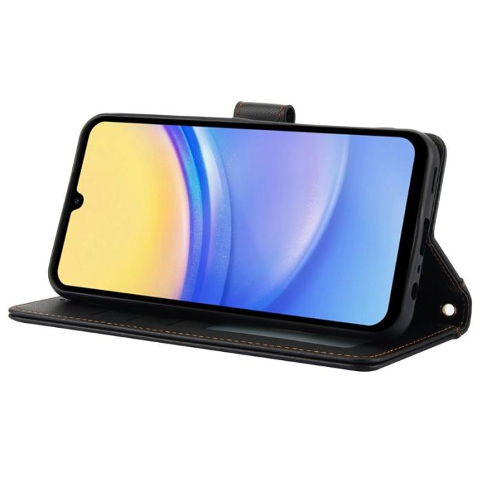 OEM - SY-003 Samsung Galaxy A55 5G Fodral PU Läder Ställning - Svart