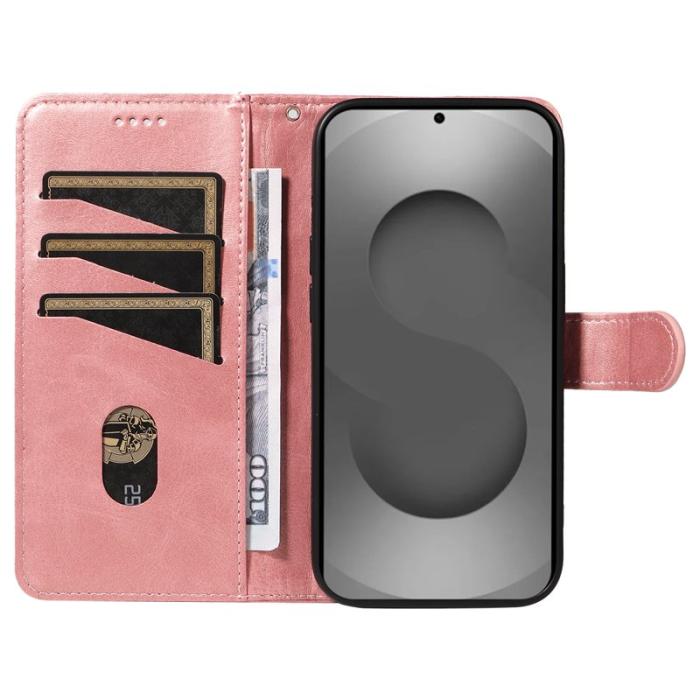 OEM - T-Shape Samsung Galaxy S26 Ultra Fodral Läder Ställ - Roséguld