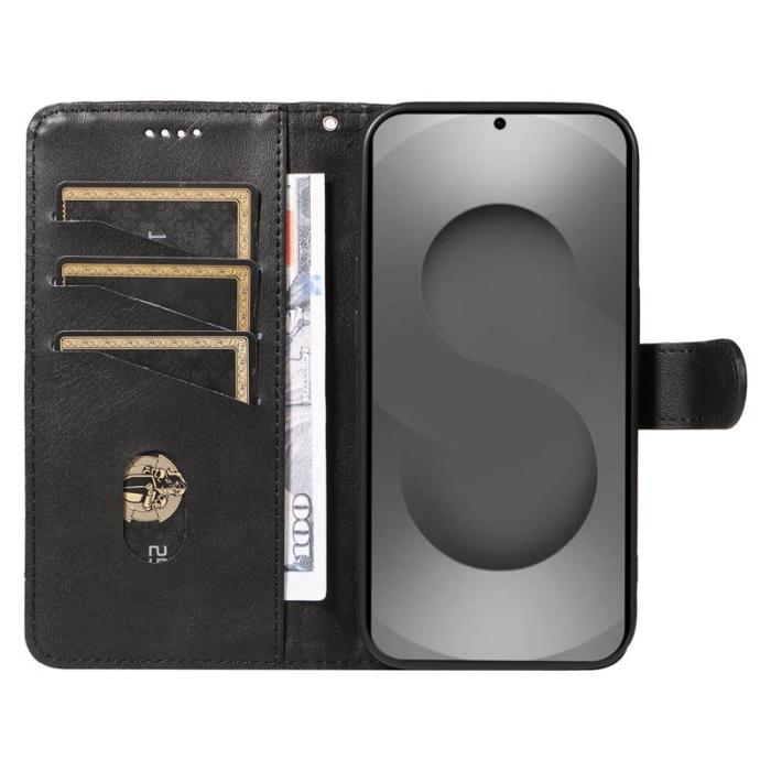 OEM - T-Shape Samsung Galaxy S26 Ultra Fodral Läder Ställ - Svart