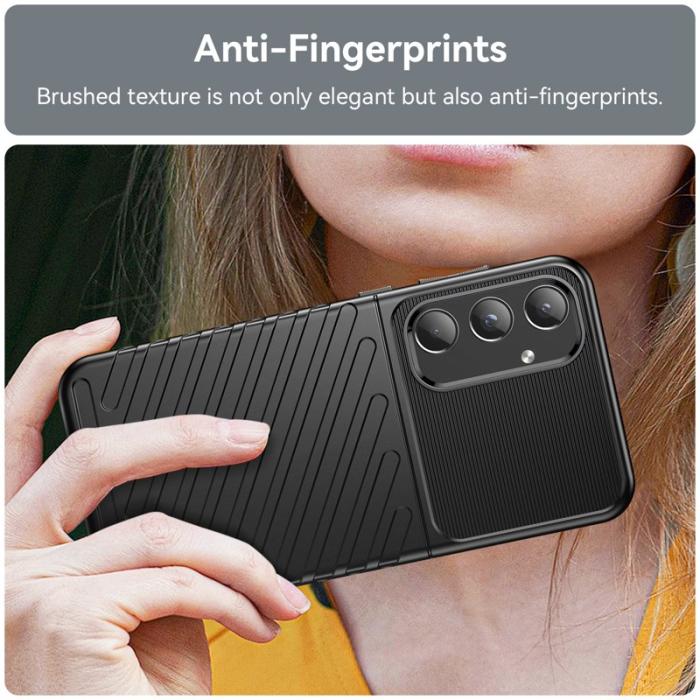 OEM - Thunder Samsung Galaxy A55 5G Skal Flexibel TPU - Svart