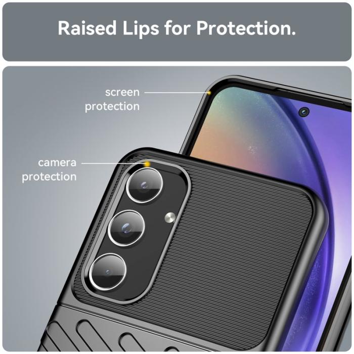 OEM - Thunder Samsung Galaxy A55 5G Skal Flexibel TPU - Svart