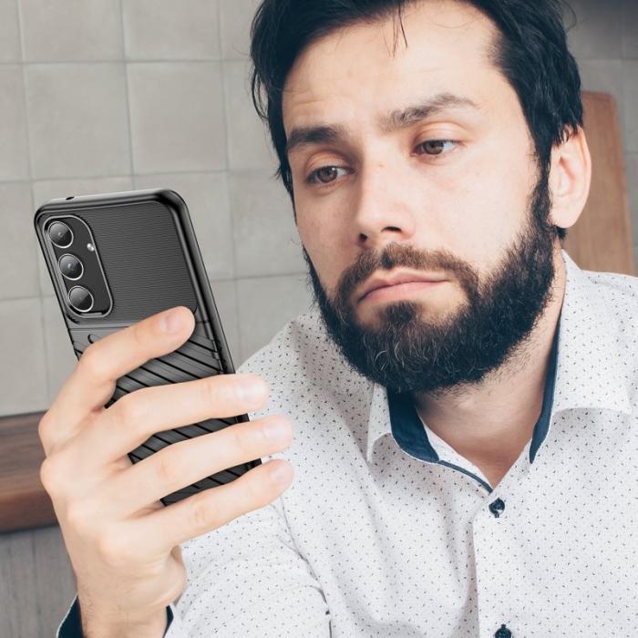 OEM - Thunder Samsung Galaxy A55 5G Skal Flexibel TPU - Svart