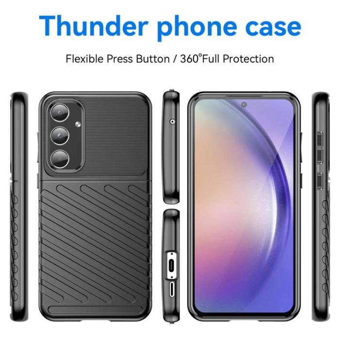OEM - Thunder Samsung Galaxy A55 5G Skal Flexibel TPU - Svart