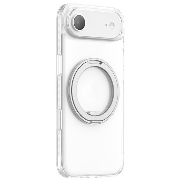 Torras - TORRAS iPhone Air Skal Plast 360° Ställ MagSafe Skydd - Vit