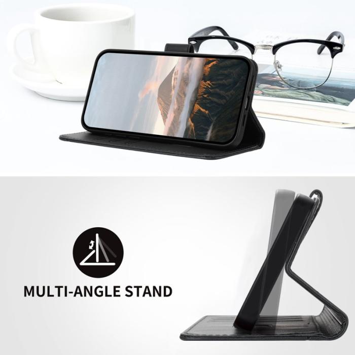 OEM - Triangle Samsung Galaxy S26 Ultra Mobilskal KonstLäder - Svart