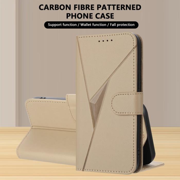 OEM - Triangle Samsung Galaxy S26 Ultra Mobilskal KonstLäder - Guld