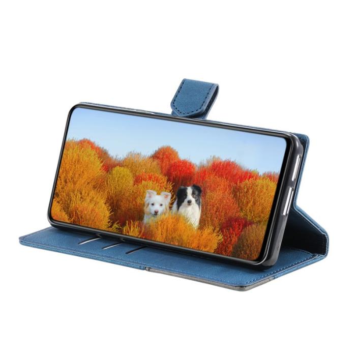 TTUDRCH - TTUDRCH Samsung Galaxy A57 Plånboksfodral Konstläder RFID Skydd - Blå