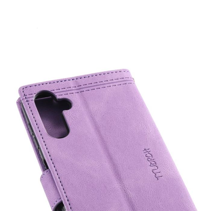 TTUDRCH - TTUDRCH Samsung Galaxy A57 Plånboksfodral Konstläder RFID Skydd - Lila
