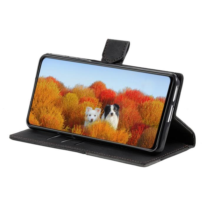 TTUDRCH - TTUDRCH Samsung Galaxy A57 Plånboksfodral Konstläder RFID Skydd - Svart