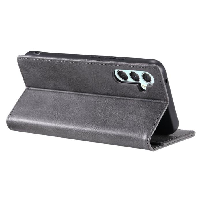 TTUDRCH - TTUDRCH Samsung Galaxy S26+ Plånboksfodral Konstläder RFID Skydd - Grå