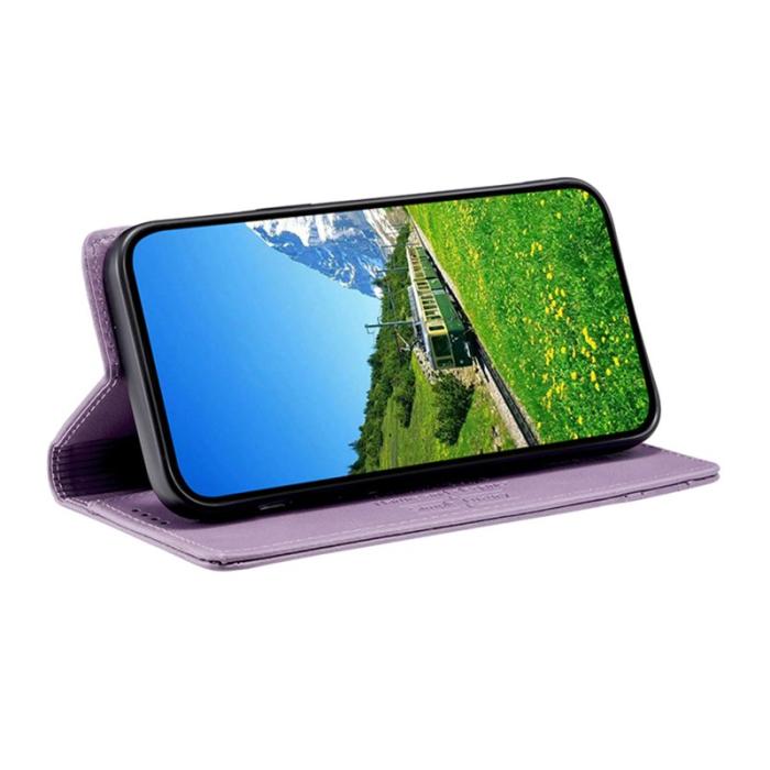 TTUDRCH - TTUDRCH Samsung Galaxy S26+ Plånboksfodral Konstläder RFID Skydd - Lila