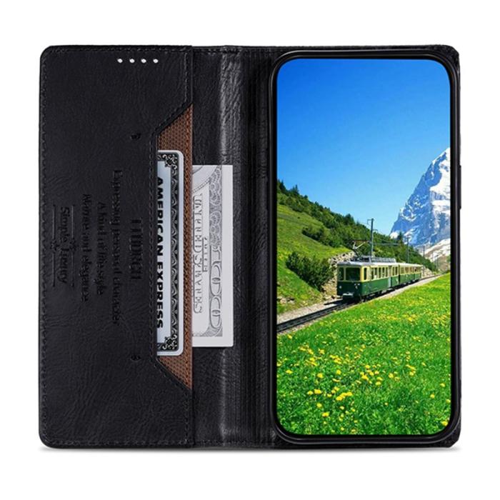 OEM - TTUDRCH Samsung Galaxy S26 Plus Plånboksfodral Konstläder RFID Skydd - Svart