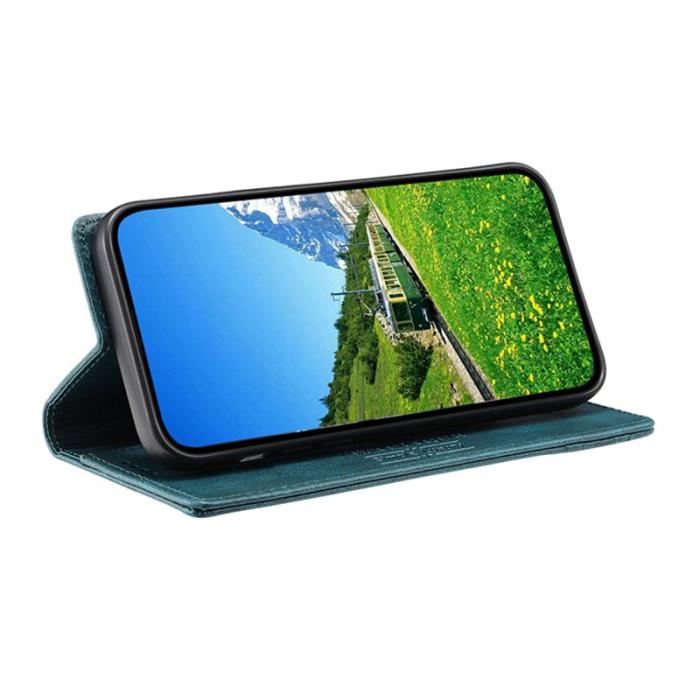 OEM - TTUDRCH Samsung Galaxy S26 Plus Plånboksfodral Konstläder RFID Skydd - Grön