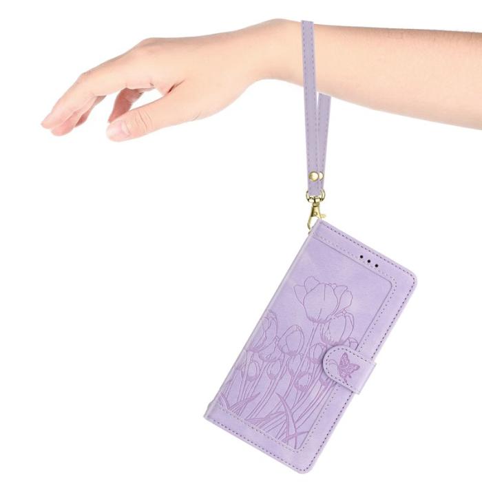 OEM - Tulip Samsung Galaxy A37 Fodral KonstLäder - Lila