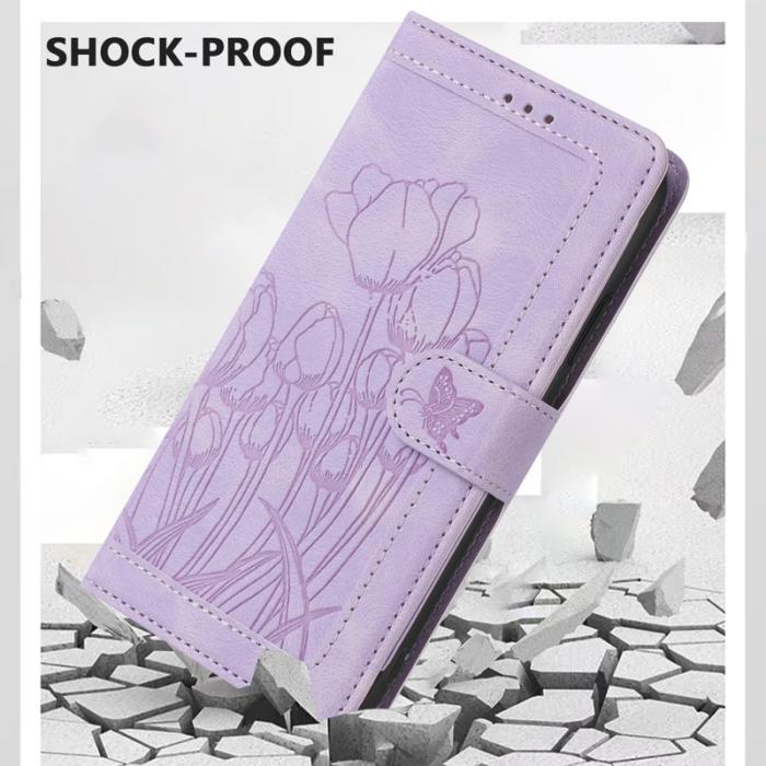 OEM - Tulip Samsung Galaxy A37 Fodral KonstLäder - Lila