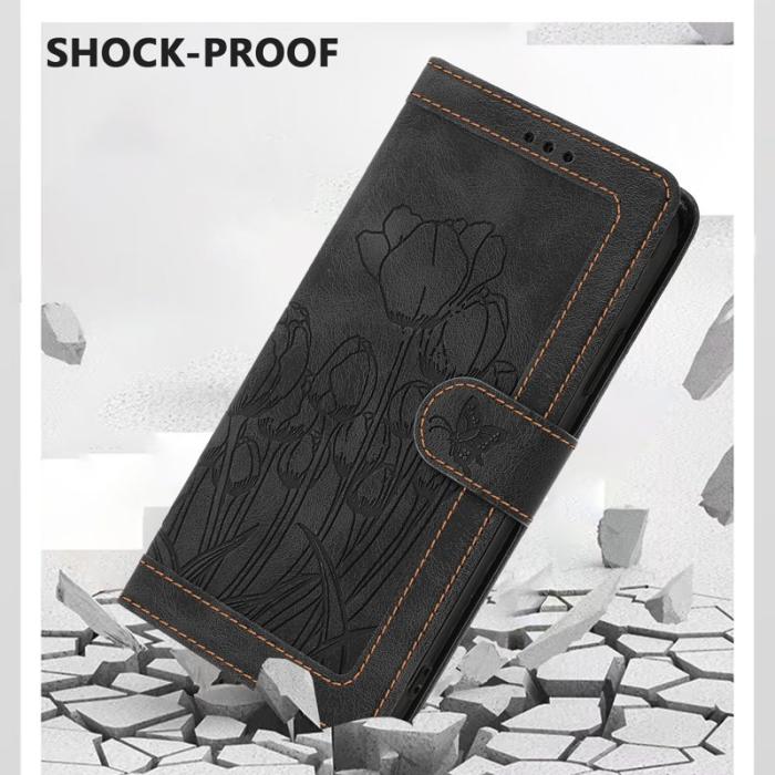 OEM - Tulip Samsung Galaxy A37 Fodral Konstläder - Svart