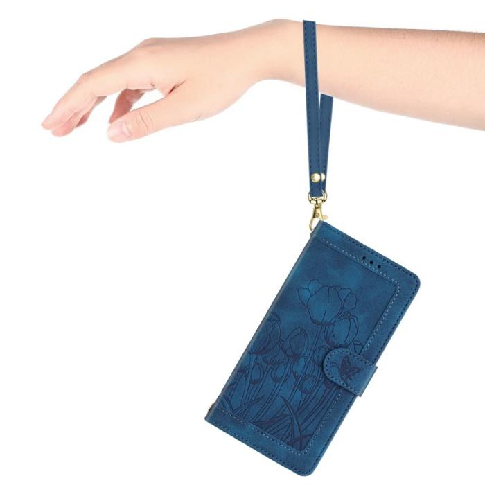 OEM - Tulip Samsung Galaxy A57 Fodral KonstLäder - Blå