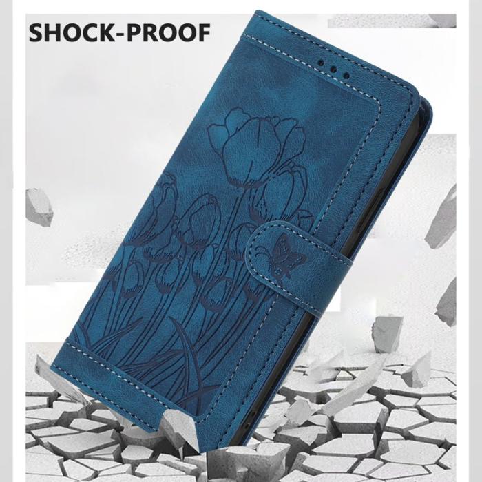 OEM - Tulip Samsung Galaxy A57 Fodral KonstLäder - Blå