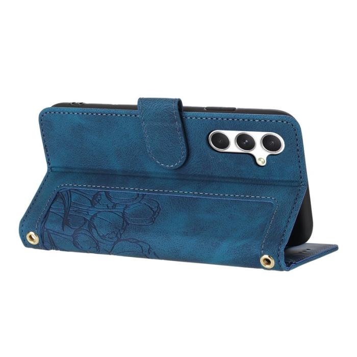 OEM - Tulip Samsung Galaxy S26 Plus Fodral KonstLäder - Blå