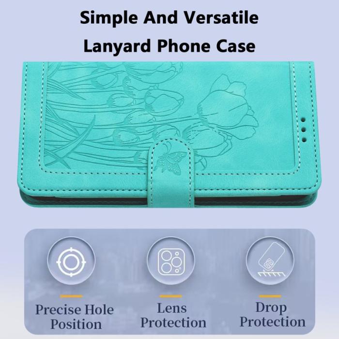 OEM - Tulip Samsung Galaxy S26 Plus Fodral KonstLäder - Grön