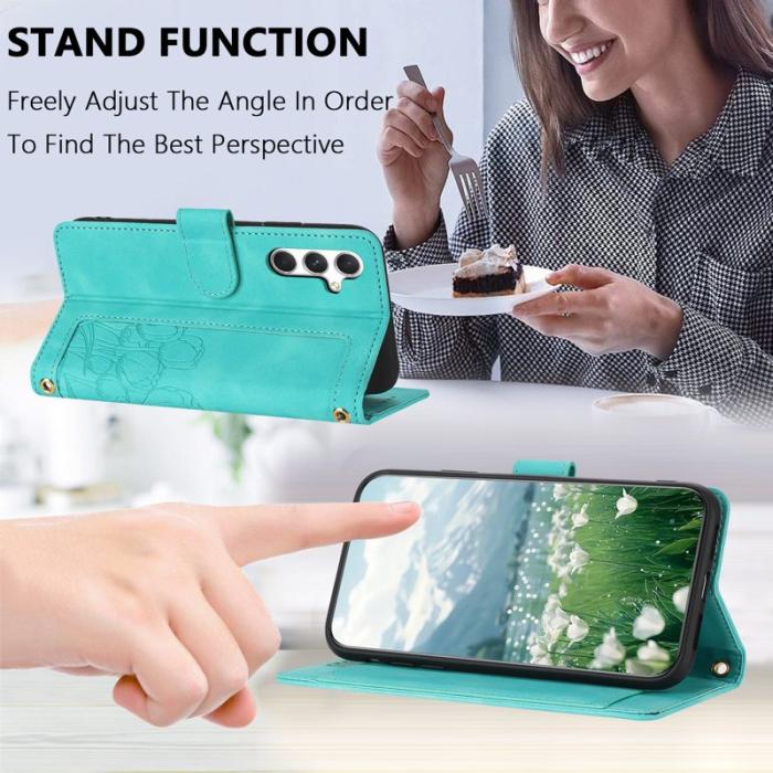 OEM - Tulip Samsung Galaxy S26 Plus Fodral KonstLäder - Grön