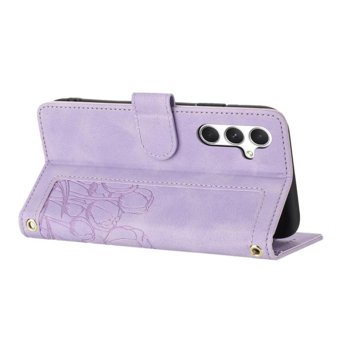 OEM - Tulip Samsung Galaxy S26 Plus Fodral KonstLäder - Lila