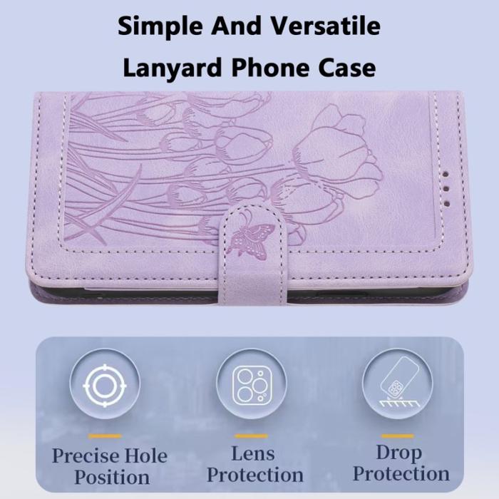 OEM - Tulip Samsung Galaxy S26 Plus Fodral KonstLäder - Lila