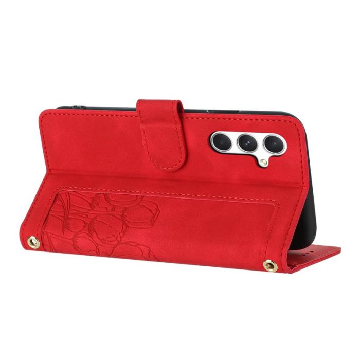 OEM - Tulip Samsung Galaxy S26 Plus Fodral KonstLäder - Röd