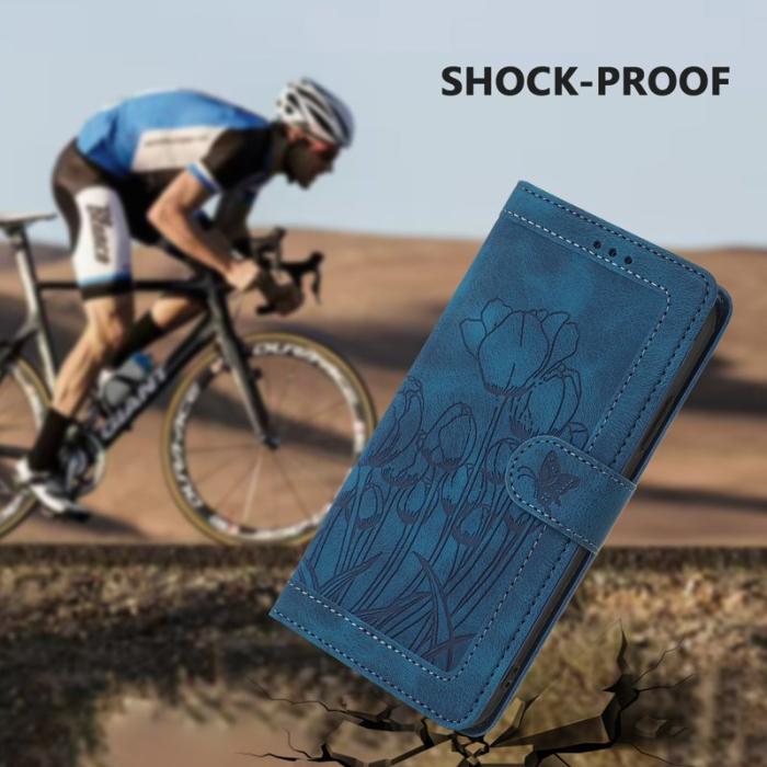 OEM - Tulip Samsung Galaxy S26 / S26 Pro Fodral Äkta Läder - Blå