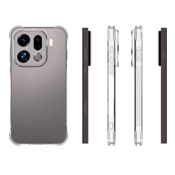 WANLONFENG - WANLONFENG Mobilskal till Oppo Find X9 Pro 5G TPU - Transparent