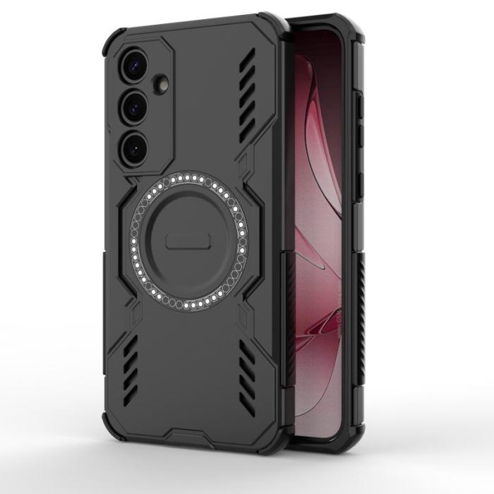 WANLONFENG - WANLONFENG Samsung Galaxy A35 5G Skal PC TPU DJ Series - Svart