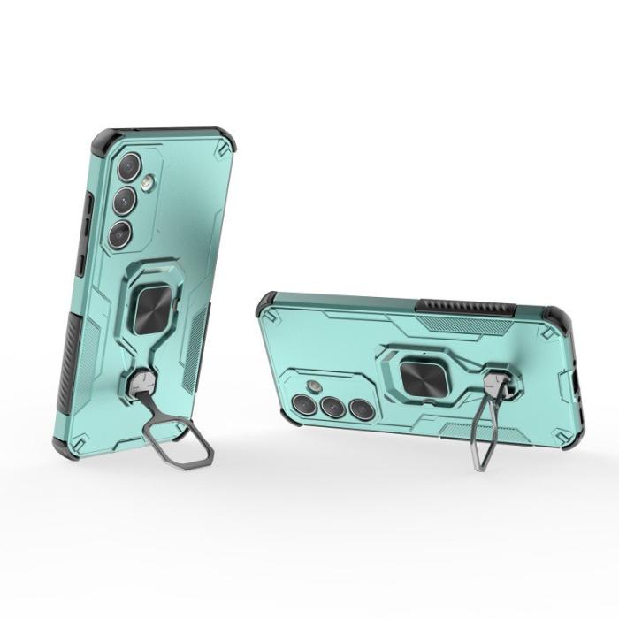 WANLONFENG - WANLONFENG Samsung Galaxy A35 5G Skal Plast Kickstand - Grön