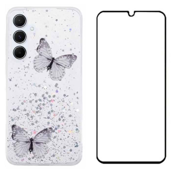 WANLONFENG - WANLONFENG Samsung Galaxy A35 5G Skal TPU AW Series - Vit