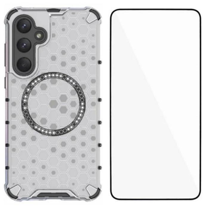 WANLONFENG - WANLONFENG Samsung Galaxy A35 5G Skal TPU + PC FC Series - Transparent