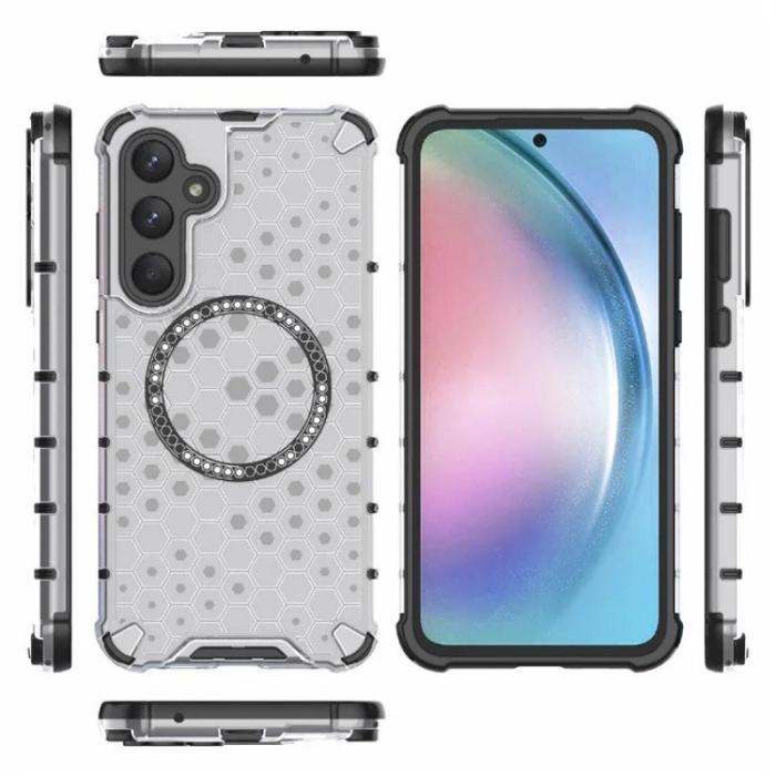 WANLONFENG - WANLONFENG Samsung Galaxy A35 5G Skal TPU + PC FC Series - Transparent