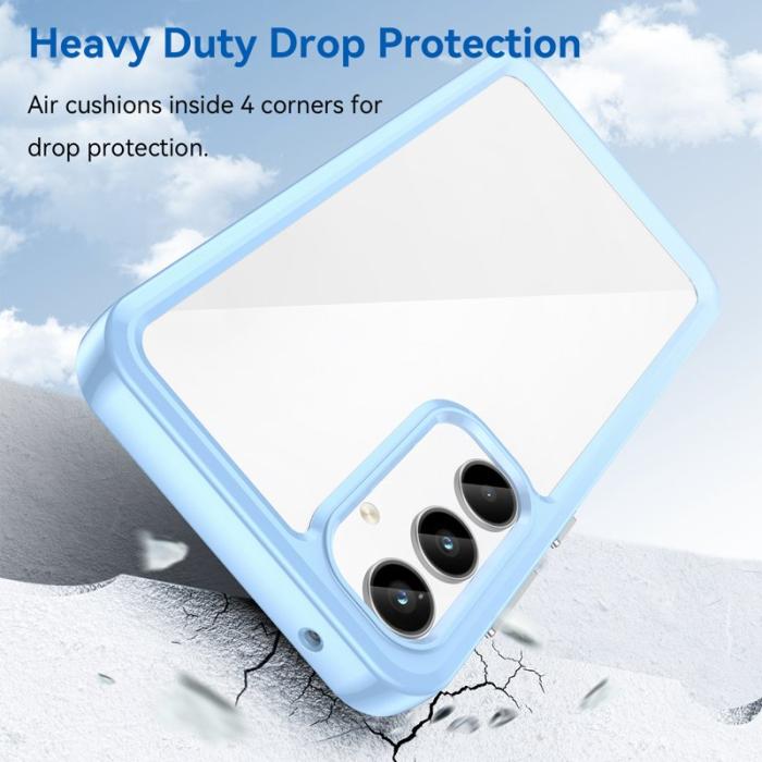 WANLONFENG - WANLONFENG Samsung Galaxy A35 5G Skal TPU XC Serie - Blå