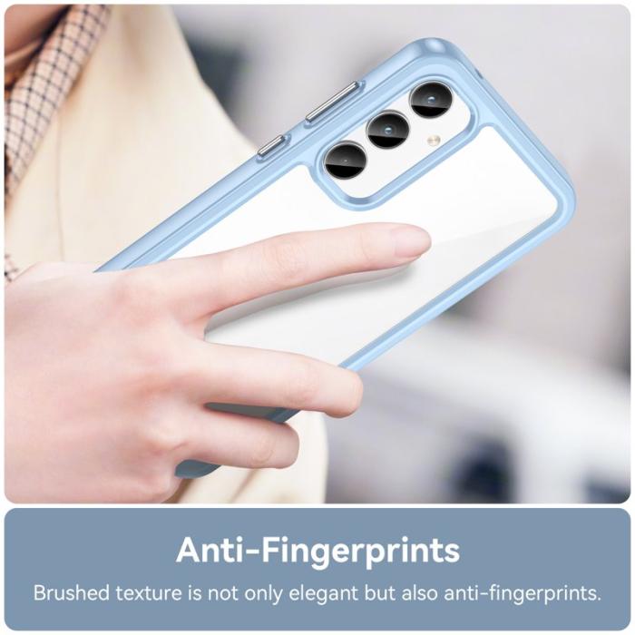 WANLONFENG - WANLONFENG Samsung Galaxy A35 5G Skal TPU XC Serie - Blå