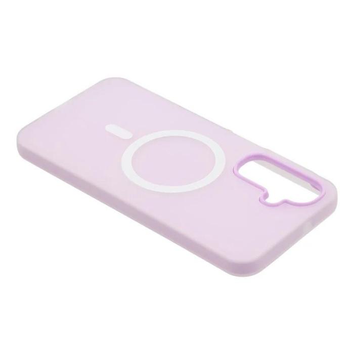 WANLONFENG - WANLONFENG Samsung Galaxy A55 5G Skal Matt PC TPU - Lila