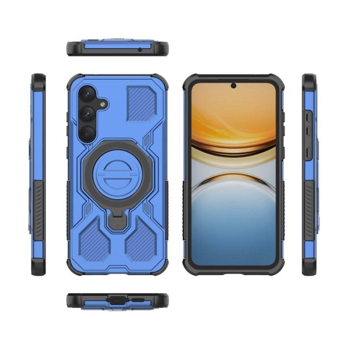 WANLONFENG - WANLONFENG Samsung Galaxy A55 5G Skal PC TPU KJ Serie - Blå