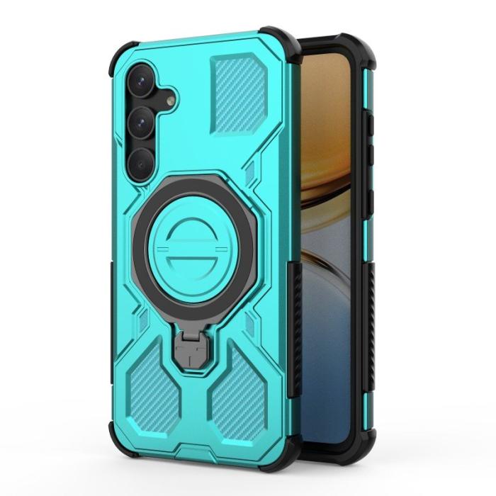 WANLONFENG - WANLONFENG Samsung Galaxy A55 5G Skal PC TPU KJ Series - Grön