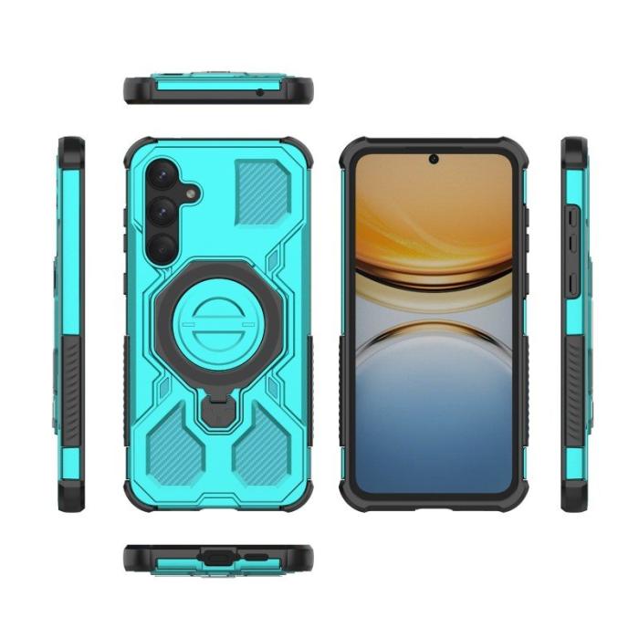 WANLONFENG - WANLONFENG Samsung Galaxy A55 5G Skal PC TPU KJ Series - Grön