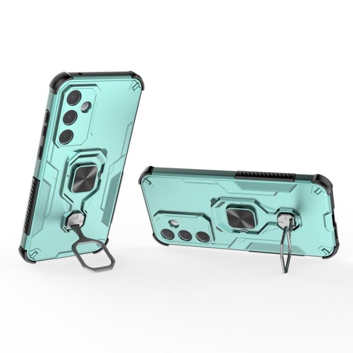 WANLONFENG - WANLONFENG Samsung Galaxy A55 5G Skal Plast Kickstand - Grön