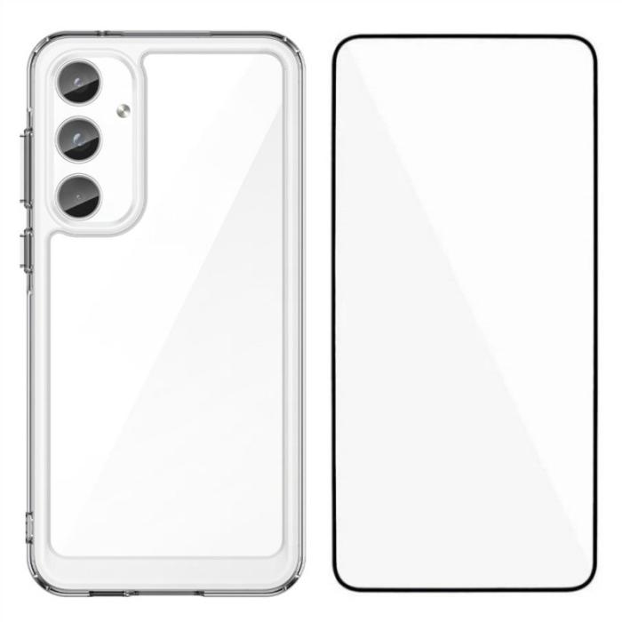 WANLONFENG - WANLONFENG Samsung Galaxy A55 5G Skal TPU + Akryl Klar - Transparent