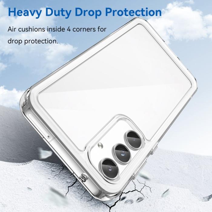 WANLONFENG - WANLONFENG Samsung Galaxy A55 5G Skal TPU + Akryl Klar - Transparent