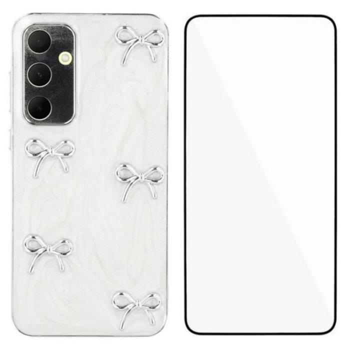 WANLONFENG - WANLONFENG Samsung Galaxy A55 5G Skal TPU + Akryl - Metall Båge
